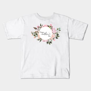 Happy mother's Day floral motives Kids T-Shirt